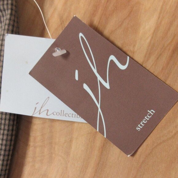 JH COLLECTIBLES Shades of Nature Dress Capris Sz 14 Brown Plaid Crop Skimmer NWT - Picture 2 of 16